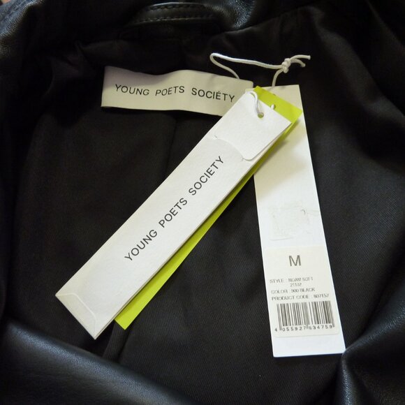 Young Poets Society Double Breasted Leather Trench Coat - Picture 14 of 15